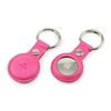 AirTag Key Fob in Hot Pink