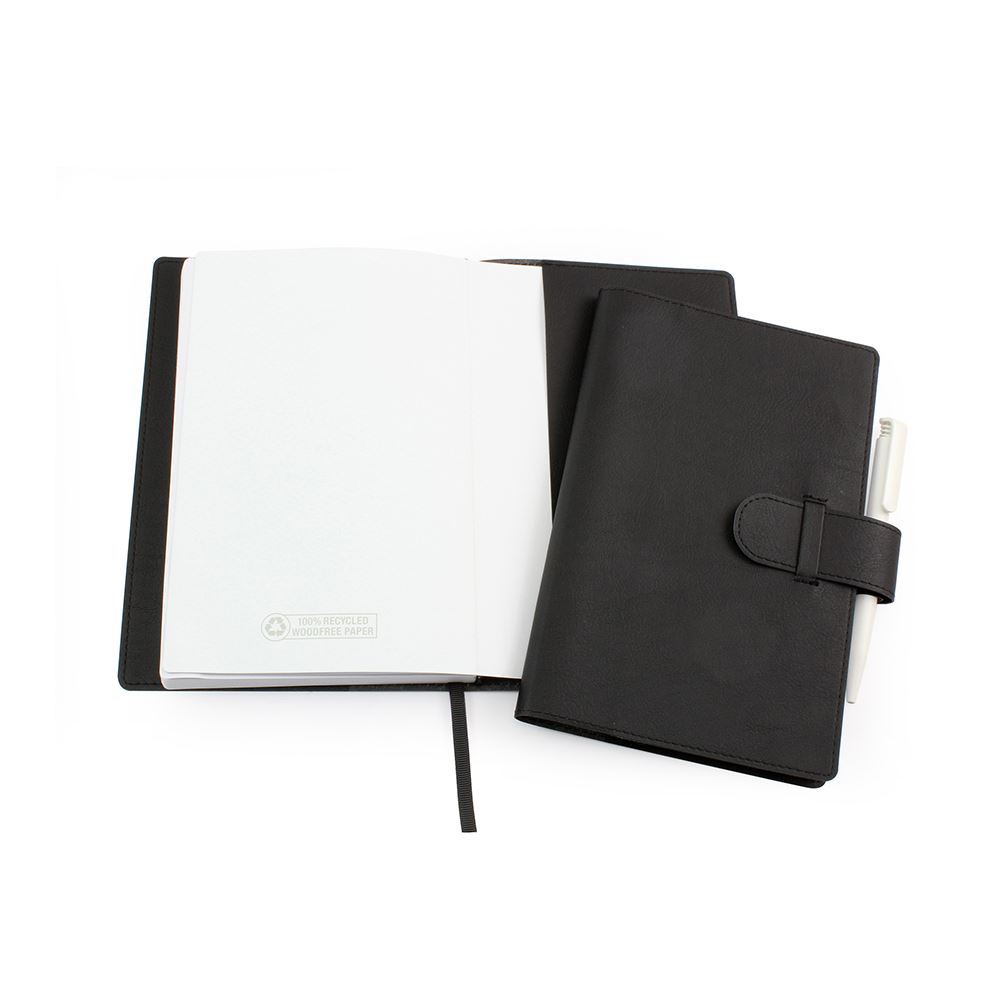 Biodegradable Notebook Wallet with 100 Recycled Lined Book Juniper