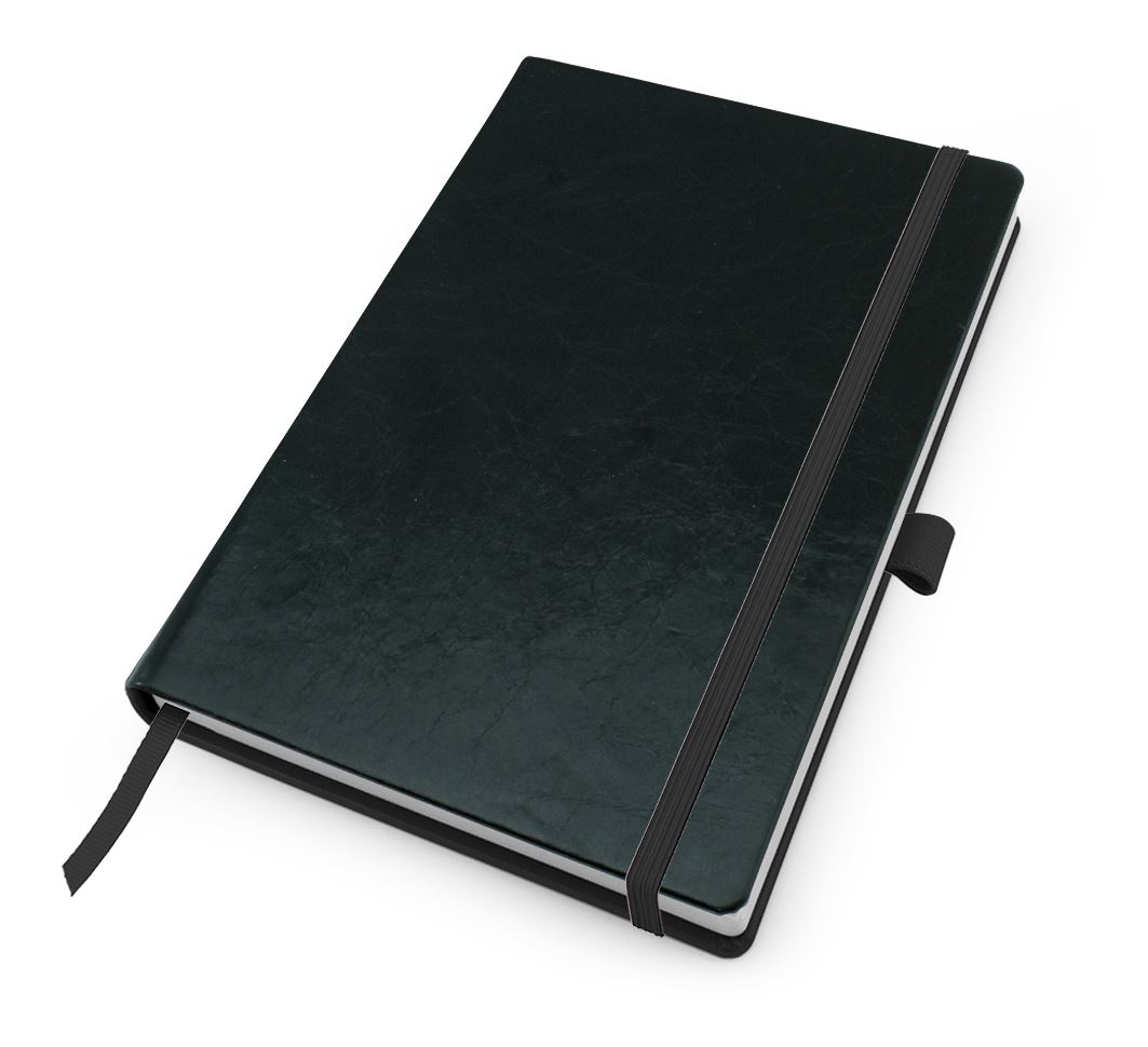 Kensington Distressed Leather A5 Casebound Notebook with Elastic Strap & Pen Loop