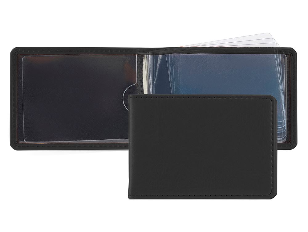 Credit Card Case for 6-8 Cards in Belluno, a vegan coloured leatherette with a subtle grain.