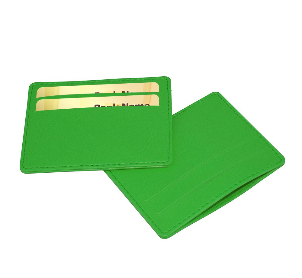 Deluxe Slimline Credit Card Case in Belluno, a vegan coloured leatherette with a subtle grain.