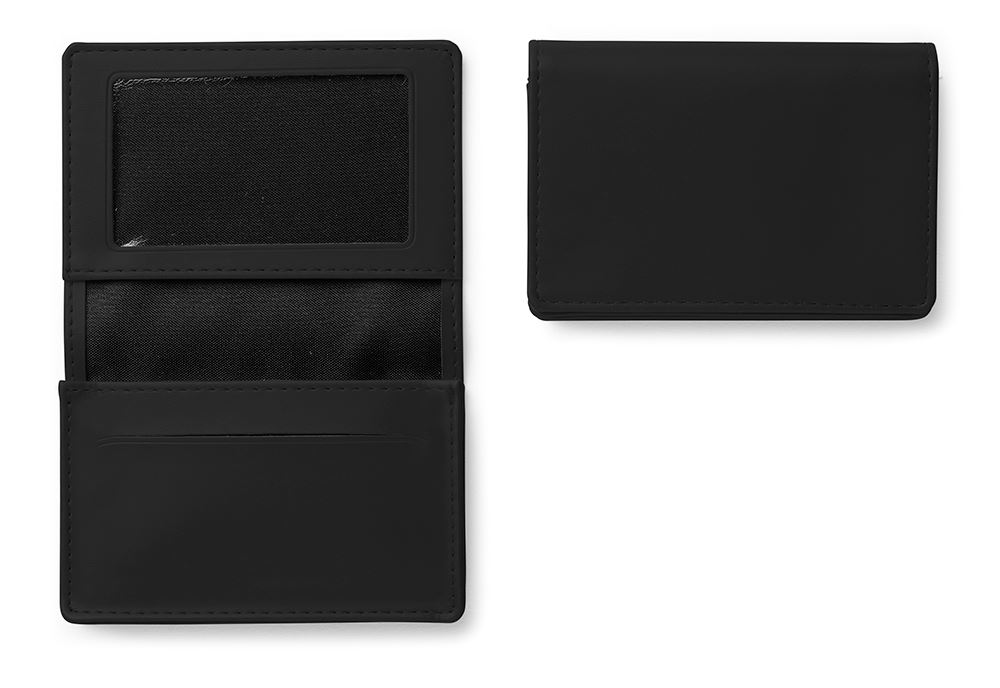 Deluxe Business Card Dispenser with Framed Window Pocket, choose from of 19 contemporary colours, in Soft Touch Vegan Torino PU. 