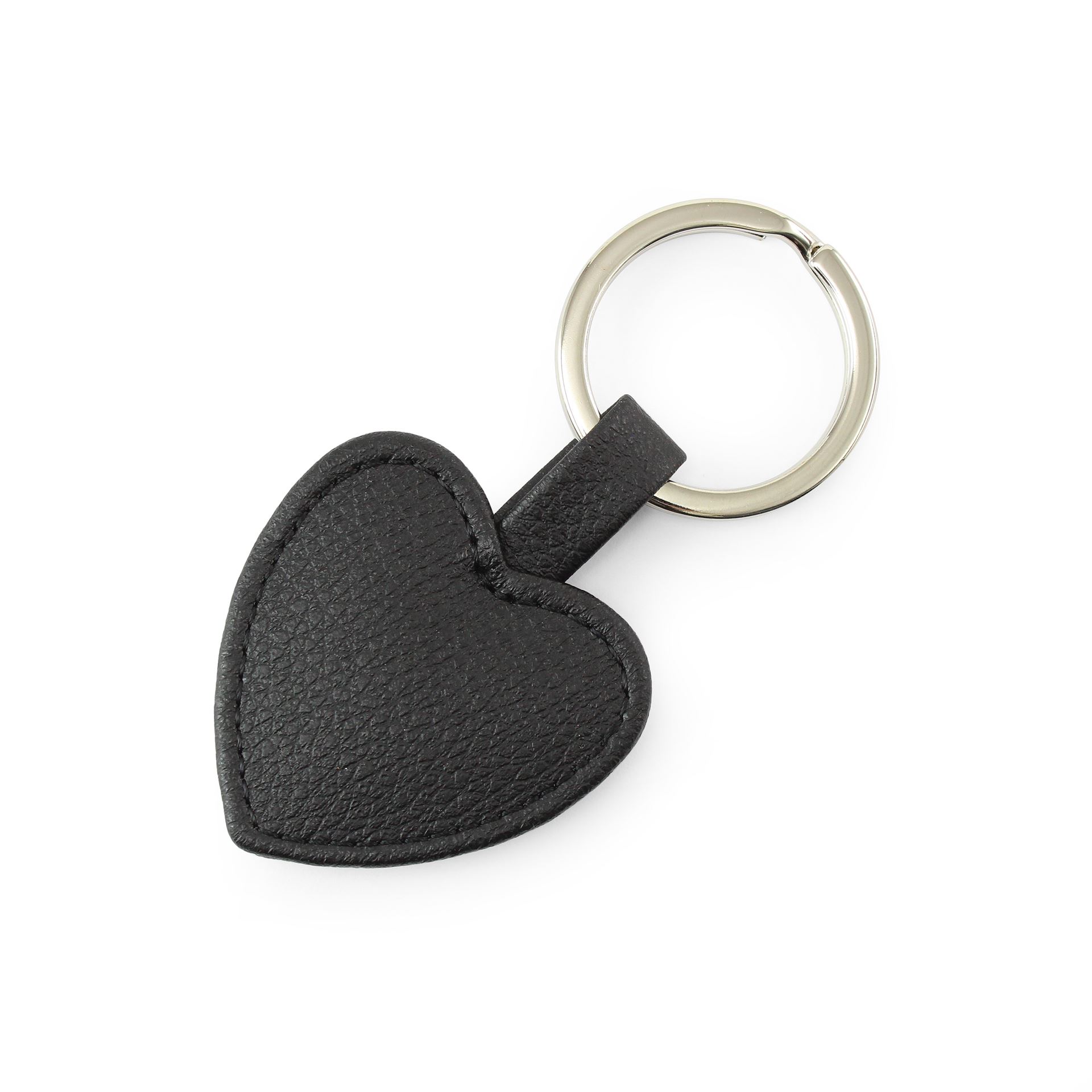 Heart Shaped key Fob in recycled Como, a quality vegan PU.