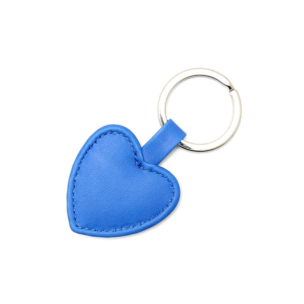 Heart Shaped Key Fob in Soft Touch Vegan Torino PU. 