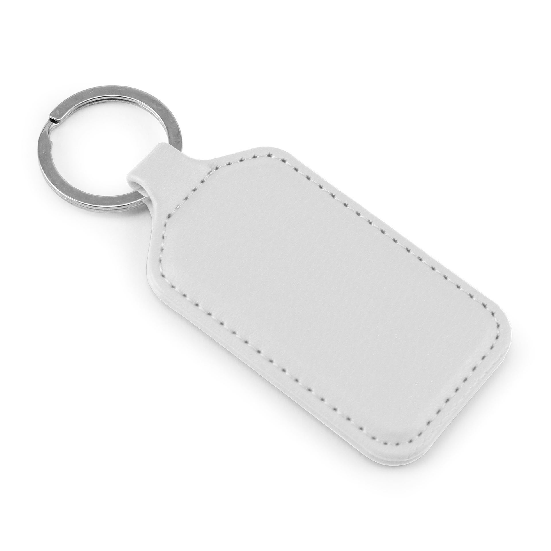 Porto rPET Rectangular Key Fob | Juniper