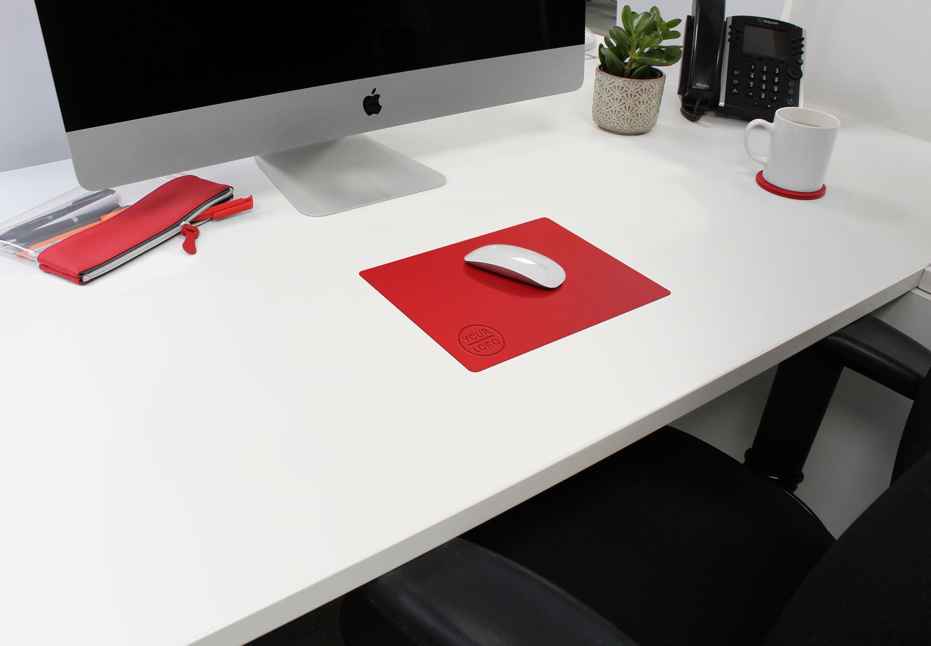 Flexi Mouse Mat, finished in COMO a quality recycled vegan material.