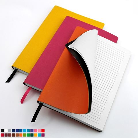 Picture of A5 Flexi Notebook in a choice 20 colours of vegan Belluno