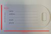 Picture of Porto Eco Luggage Tag in 10 colours.
