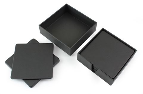 Picture of Porto Eco Square Coaster Set in a choice of 10 colours