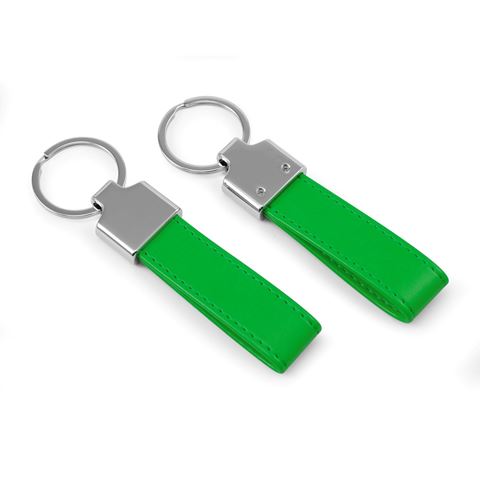 Picture of Loop Key Fob, in Belluno, a vegan coloured leatherette with a subtle grain.